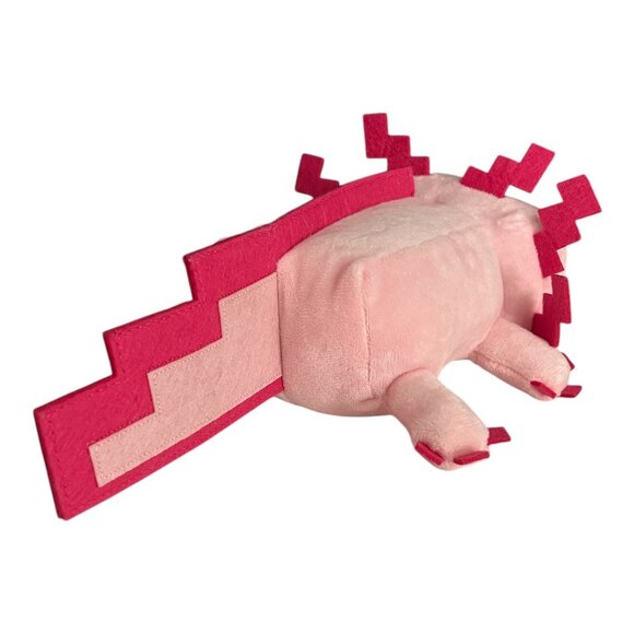 Minecraft Axolotl Plush — Pink Pixel Axolotl — Mojang Studios / Mattel - Picture 5 of 5